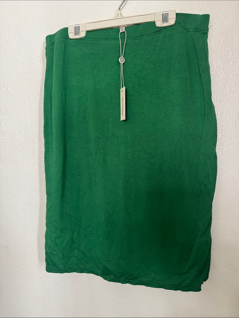 Max Studio Kelly Green Knit Pencil Skirt